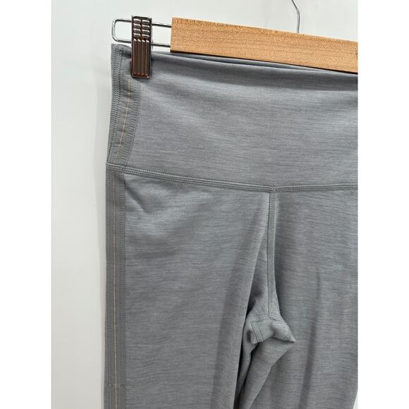 Nike Dri-Fit Grey Nylon Blend Stretch Sparkle Stripe Leggings Women's Size Small - Picture 4 of 8